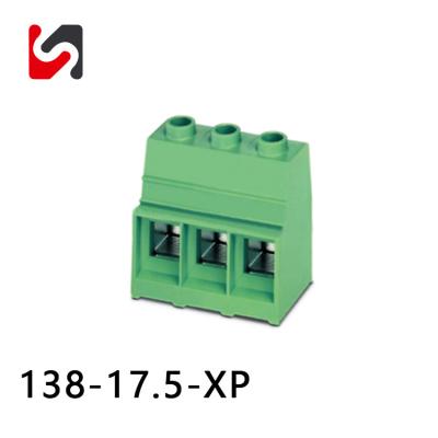 China 600V 160A High Current PC Board Terminal Blocks 17.5mm Pitch Phoenix Replace for sale