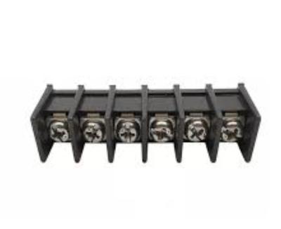 China Space Saving Brass Pin Barrier Terminal Blocks For Industrial Control Panels for sale