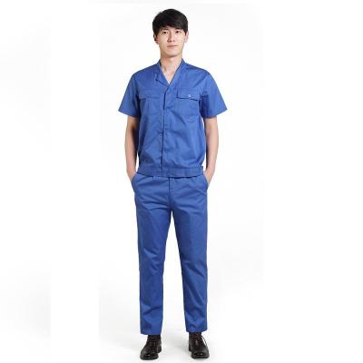 China Breathable Mens Safety Work Shirt And Pants Uniforms Short-Sleeve Shirt for sale