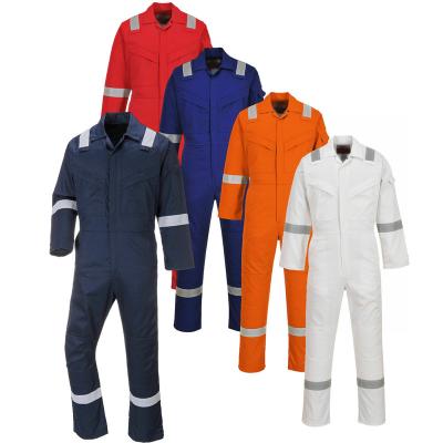 China Fire proof 65/35 high quality poly/cotton coverall overall uniforms cheap workwear for operating clothes for sale