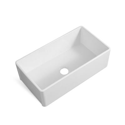 China With Popular Faucet Products Modern Durable Polished Small Porcelain Farmhouse Sink for sale