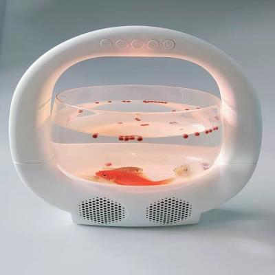 China Private factory direct mold 240MM*168MM*268MM of the latest bedside stereo music aquarium lamp for sale