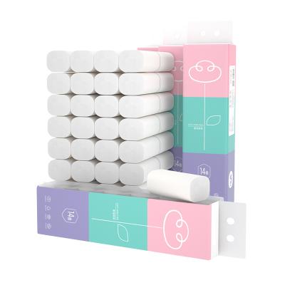 China Wholesale Customizable Virgin Wood Pulp Or Bamboo Tissue Roll Tissue Paper China Pattern Toilet Paper Pulp Customizable Paper for sale