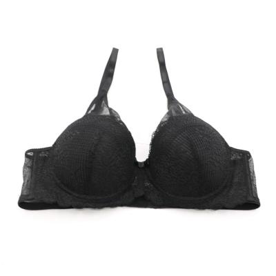 China New Customized Cup Women Underwear Transparent Bra Thin Lace Mesh Breathable Design for sale