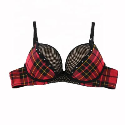 China New fashionable antibacterial ladies sexy bra with crystal for sale