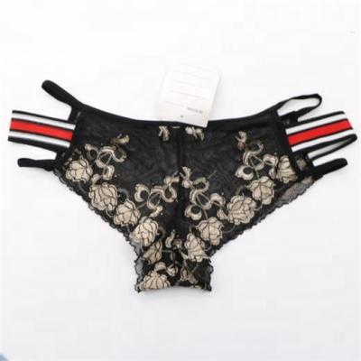 China Antibacterial high quality transparent lace sexy seamless panties for sale