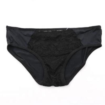 China Antibacterial Solid Sexy Lace Hollow Out Seamless Panties for sale