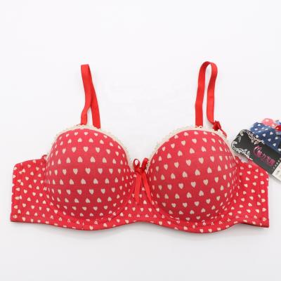 China Binfen QUICK DRY Hot Selling Customized Cartoon Printed Half Cup Women Underwear Sexy Bra for sale