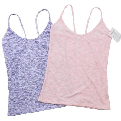 China Anti-pilling Women Pink And Purple Color Tank Women Camisole Tops Comfortable Knitted Tops for sale