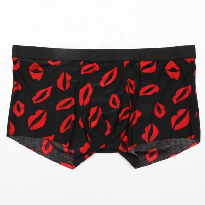 China Antibacterial Printed Underwear Mens Boxer Briefs for sale