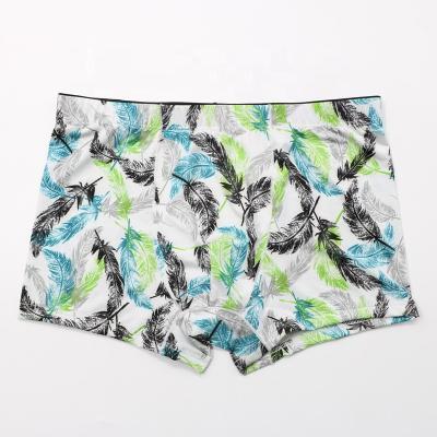 China Antibacterial Mens Underwear Printed Microfiber Boxer Brief for sale