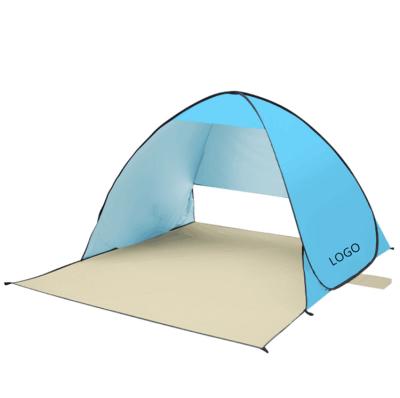 China Diagonal tying type outdoor open beach tent wholesale people automatic speed shade tents 2 for sale