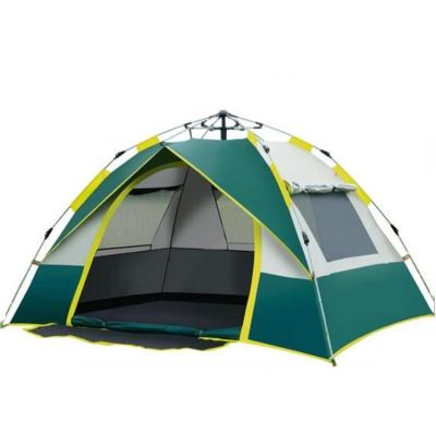 China Diagonal tying type new type single layer camping tents with one door three waterproof mosquito and insect repellent tents for sale