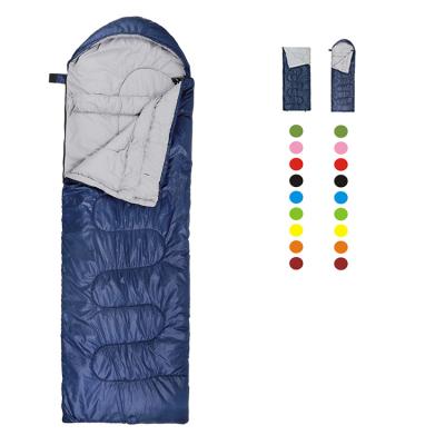 China Hot Selling Eco-friendly Cold Weather Waterproof Outdoor Cotton Camping Envelope Lightweight Sleeping Bag for sale