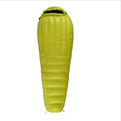 China Customized Warm 3-4 Season Lightweight Outdoor Camping Eco-Friendly Hiking Duck Down Mummy Filling Sleeping Bag for sale