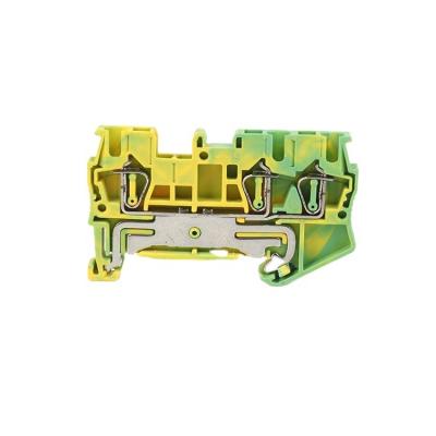 China Green Power KEERTE ST 10-TWIN-PE Plug-in Type Connector Din Rail Disconnect Shore Terminal 10-TWIN-PE Green Spring Blocks for sale