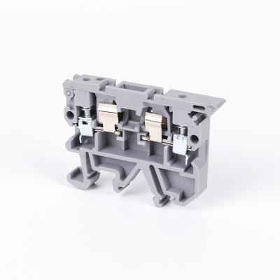 China Wholesale Electrical Plastic PA66 SAK-RD JXB-RD Screw Terminal Block 2.5mm Gray Yellow 6.3 Fuse Terminal Block for sale