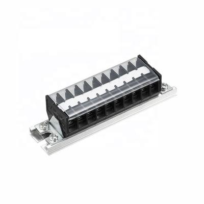 China KEERTE TD-10010 100A Copper DIN Rail Terminal Block 25mm Screw Wire Connector Terminal Block With High Current for sale