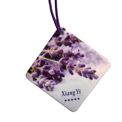 China Beau Car Aromatherapy Car Perfume Hanging Lily Lavender Rose Jasmine Long Lasting Light Scent Card for sale