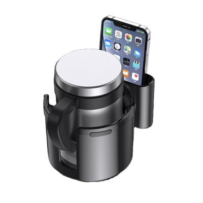 China Easy Installation Car Teacup Holder Drink Holder Multifunctional Mobile Phone Storage Box Suitable For Tea Cups With Handles for sale