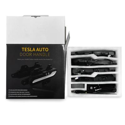 China Tesla Model 3 Automatic Front Cover Tailgate Suitable For Suction Induction Car Door Handle Electric Smart Electric Automatic Door Handle for sale