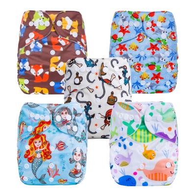 China Printed Reusable Breathable Soft Warm Cheap Baby Diaper for sale