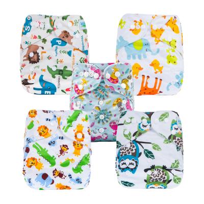 China Wholesale Washable Printed Baby Cloth Reusable Cheap Diapers for sale