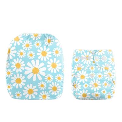 China April Baby Printed Reusable Waterproof Cloth Diapers for sale