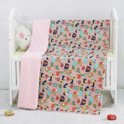 China PORTABLE Super Soft Wrap Wrap Receiving Minky Baby Blankets for sale