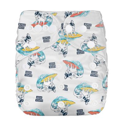 China New Printed Reusable Washable Baby Diaper Design In May for sale