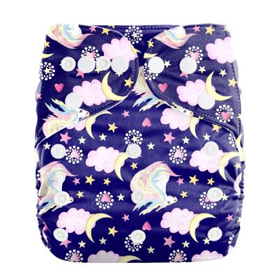 China May Baby Cloth Printed Reusable Waterproof Diaper for sale