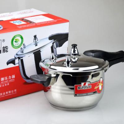 China Sustainable 18cm Energy Saving Stainless Steel Pressure Cooker With 3 Liters for sale