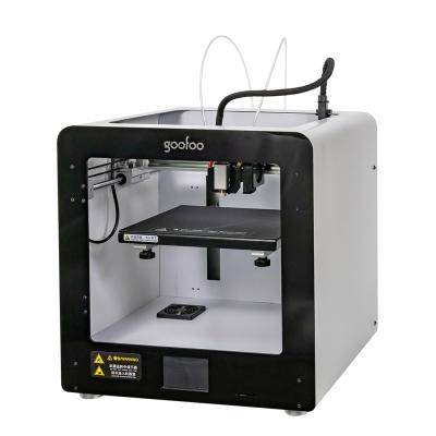 China Dual Color/Mix Color Print GOOFOO 2 TONE in 1 Dual Extruder Color 3D Printer FDM 3D Printer for sale