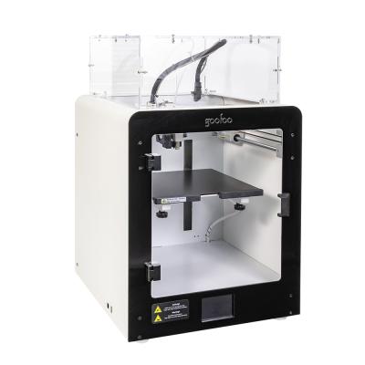 China Dual Color High Accuracy Industrial 3D Printer 200*200*200mm FDM 3D Printer / Mix Color Print GOOFOO MIDO 3D Printer for sale