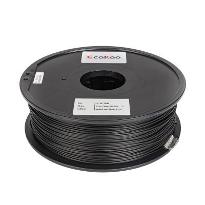 China PLA+ 3D Printer Filament 1.75mm PLA Black 3D Filament 1kg / White Spool 2.2 lbs for sale