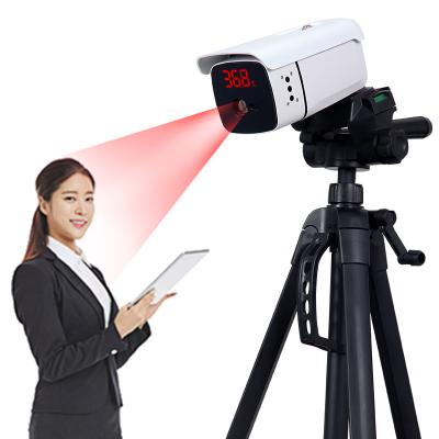 China High Sensitive Human Body Body Temperature Screening Long Range Thermal Imaging Camera With Tripod For Bus Station 320um X 320um for sale