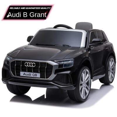 China Newest Ride on Electric Toy Stroller Baby Car Audi Q8 Licensed Children Ride on Car with Music and Stroller Boy and Girl Toy Car RC Stunt Car Light wobble and twist for sale