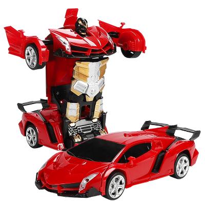 China Hot Selling RC Hobby Deformation Transformed Robot Changed Children Baby Kids Educational Toy Car for sale