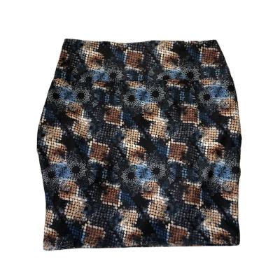 China Factory Customized High Quality Ladies High Waist Anti-static Spring Print Super Soft Summer Snake Print Mini Skirt for sale