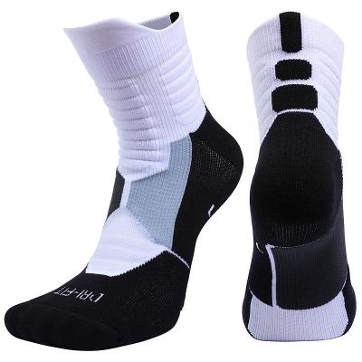 China Antibacterial Sports Mens Cotton Crew Sock Manufacturer Wholesale Sports Sock for sale