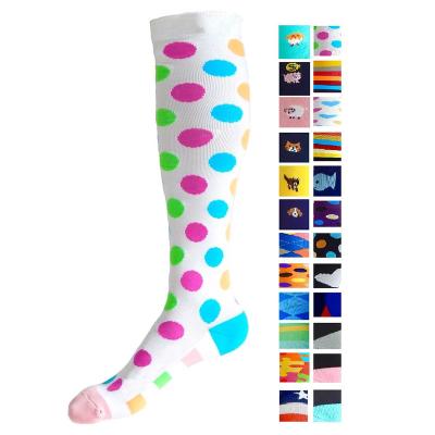 China OEM Antibacterial Colorful Unisex Travel Flight Service Knee High Compression Socks For Travel Sport FOB Referral Price: Get Latest Price for sale