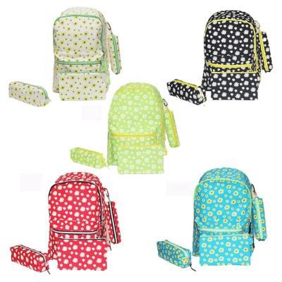 China Son and mother bag set large capacity wholesale custom durable canvas printed school bags kids backpack schoolbags set for adults for sale