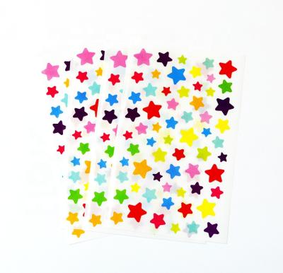 China Eco-friendly Child Logo Printed Star Shape Gel Epoxy Sticker for sale