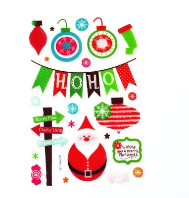 China 3D Christmas Dome Eco-friendly Epoxy Sticker for sale