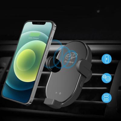 China Car 15W Suction Wireless Charging Adjustable Magnetic Car Mobile Phone Holder Stand Wireless Charger for sale