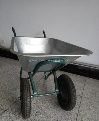 China galvanized dual wheel steel construction wheelbarrow WB5009S Manufacture Plant Hot Sale High Quality for sale