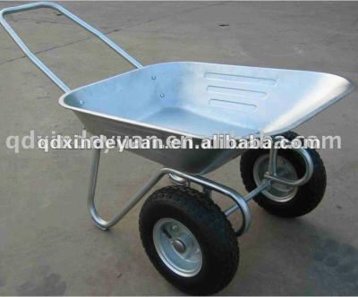 China XDY WB6211 Farm Wheel Barrow WB6211 Double Wheel Metal Wheelbarrow WB6211 for sale