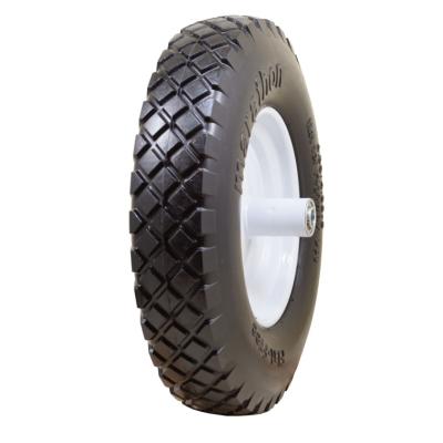 Κίνα flat free wheel barrow tire 4.80/4.00 8  Family Too Quuipment Wheelbarrow Wheel προς πώληση