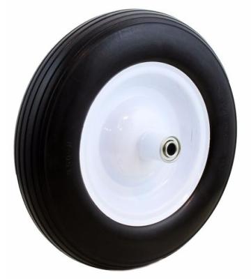 China 14 inch 3.50-8 flat free pu foam tire  Family Too Quuipment Wheelbarrow Wheel for sale