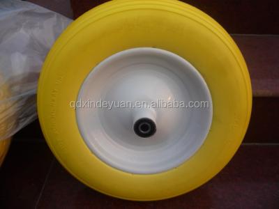 China 4.00-8  foam wheel for wheelbarrow  Family Too Quuipment Wheelbarrow Wheel Te koop